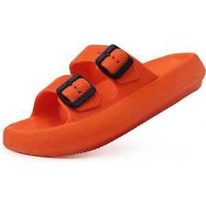 Weweya Sandals for Women and Men - Pillow Slippers - Double Buckle Adjustable